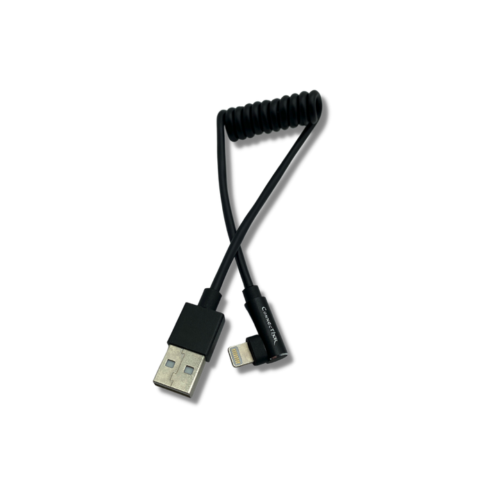 ConnecThor USB 2.0 - Lightning Coiled Cable - Cloud City Drones